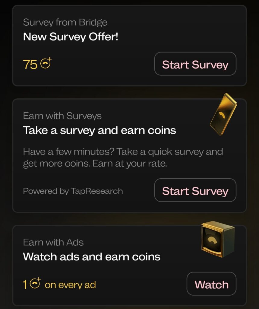 Bridge Money surveys and ads